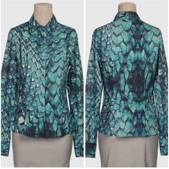 Just Cavalli Tops - NWT! Just Cavalli By Roberto Cavalli Fish Scale Blouse Size: XS